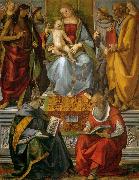 Luca Signorelli Virgin Enthroned with Saints